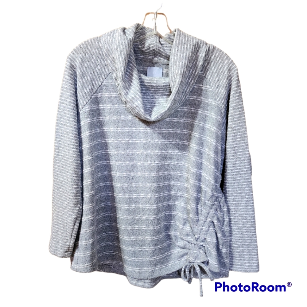 Dressbarn Sunday Cowl Neck Sweater Size L
